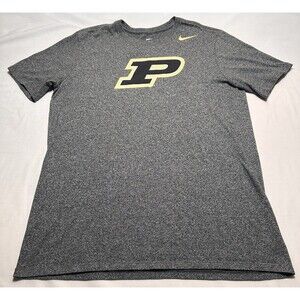 Purdue Boilermakers Nike Tee Shirt Men’s Size Large NCAA Gray *READ SNAGS